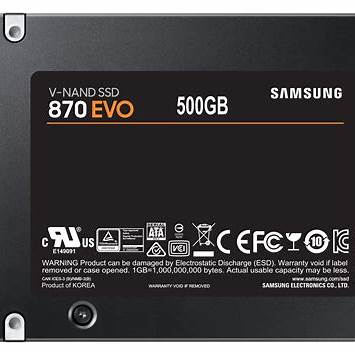 SSD Festplatte SAMSUNG 870EVO 2,5" 250GB REFURBED – Bild 2